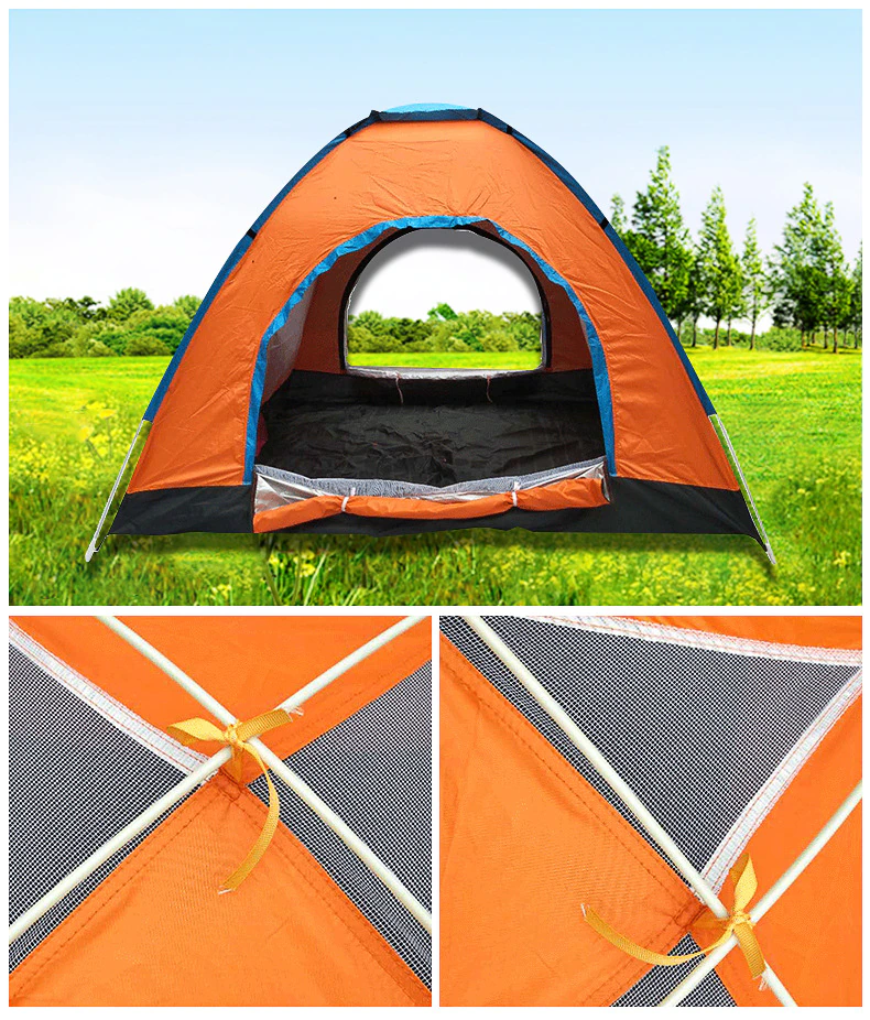 Cheap Goat Tents 2 Seconds to Open the Tent Outdoor Travel Camping Hand Throw Tent Fully Automatic Double Door Breathable Hand Throw Tent   